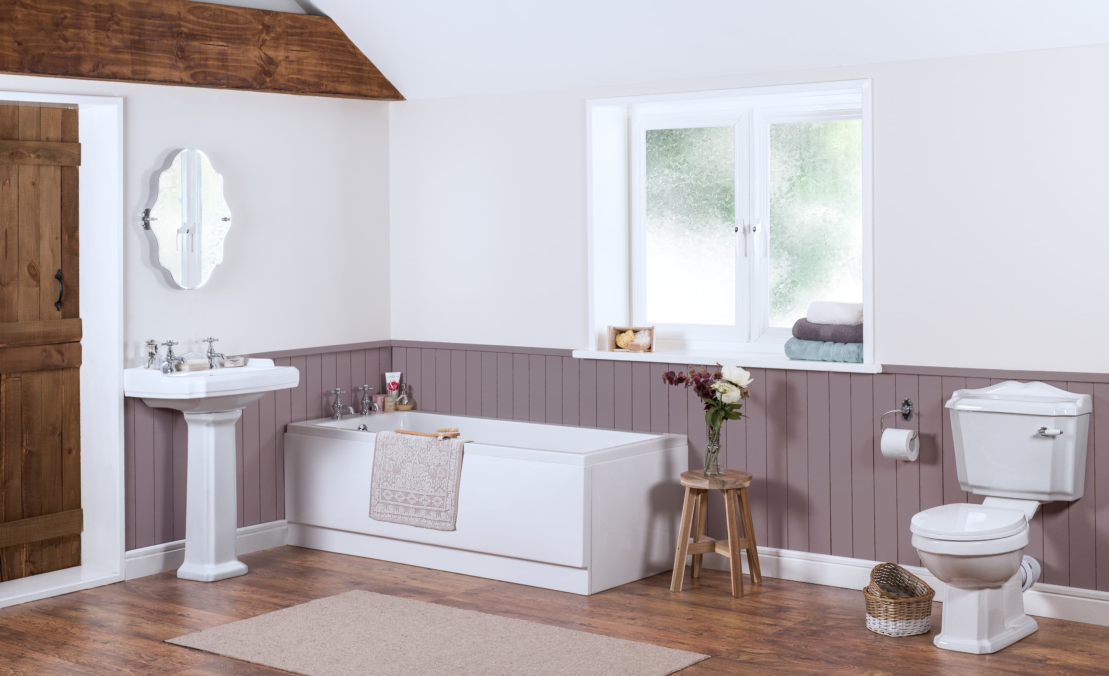 Contemporary bathroom layout planning