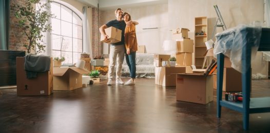 Family,New,Home,Moving,In:,Happy,And,Excited,Young,Couple